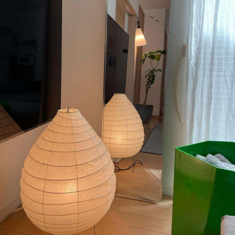 Washi Paper Lantern Floor Lamp
