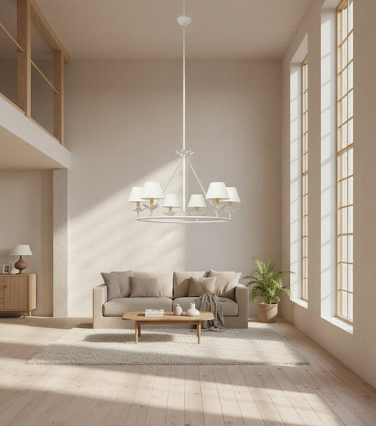 Montferrat Leaf Chandelier 6 Light