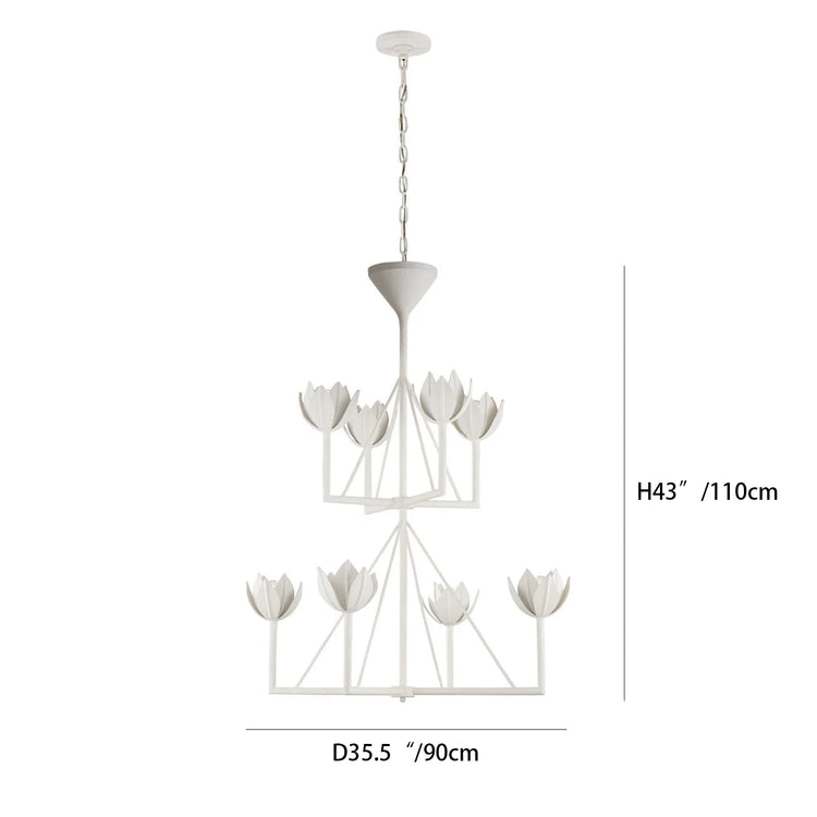 Alberto Medium Two-Tier Chandelier