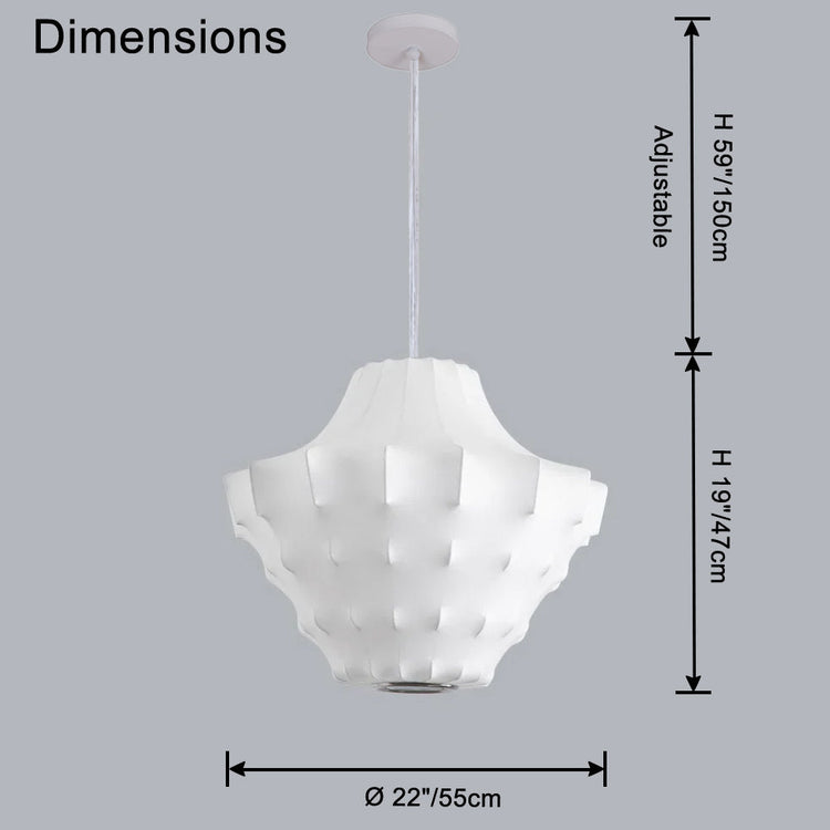 WOMO Japandi Silk Pendant Light