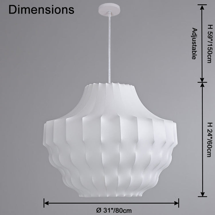 WOMO Japandi Silk Pendant Light