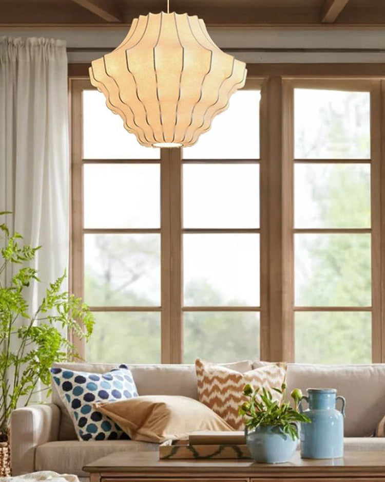 WOMO Japandi Silk Pendant Light