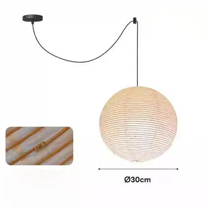 Akari 45A Washi Paper Round Series Pendant Lamp