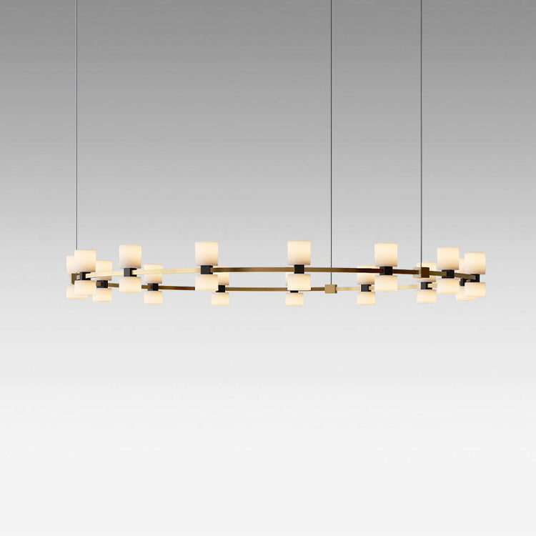 Luminous Ecliptic Circle Chandelier