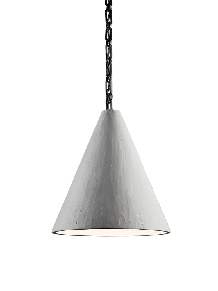 PLASTER CONE HANGING LIGHT