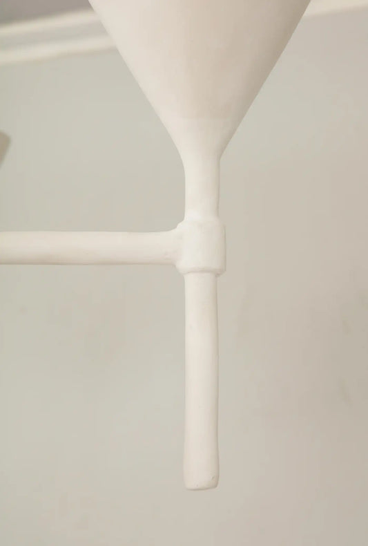 Custom Plaster Gaston Six-Arm Chandelier/ Fixture