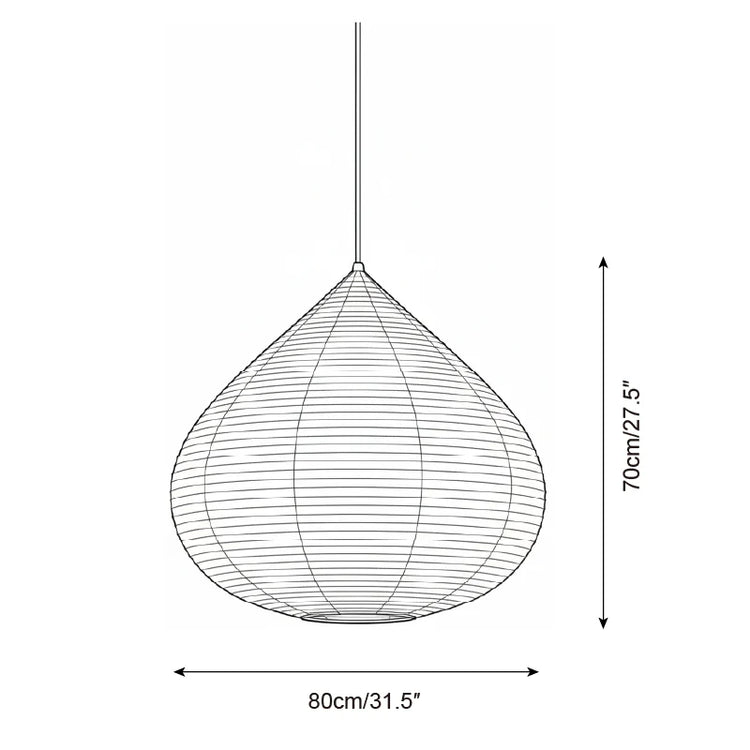Akari K5 Chestnut Pendant Lamp