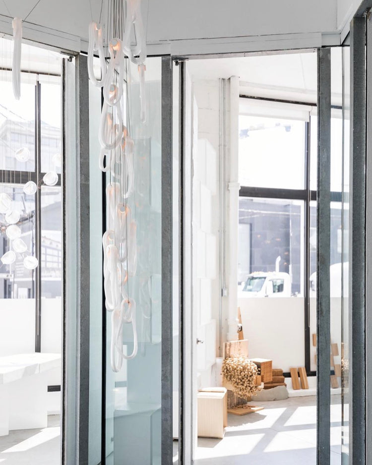 Folding Microfilaments Pendants light