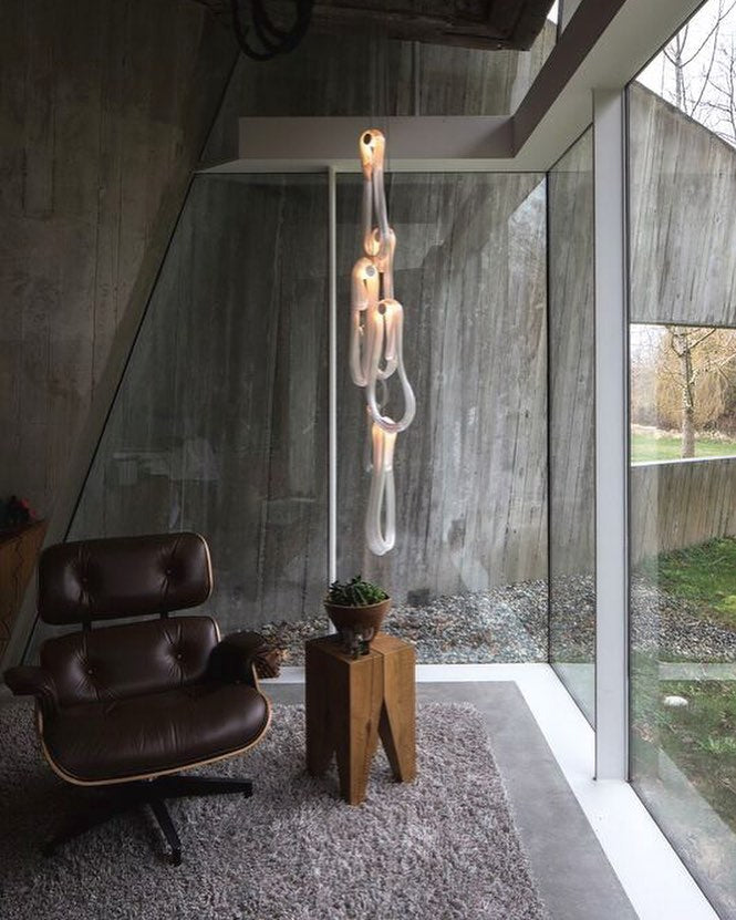 Folding Microfilaments Pendants light