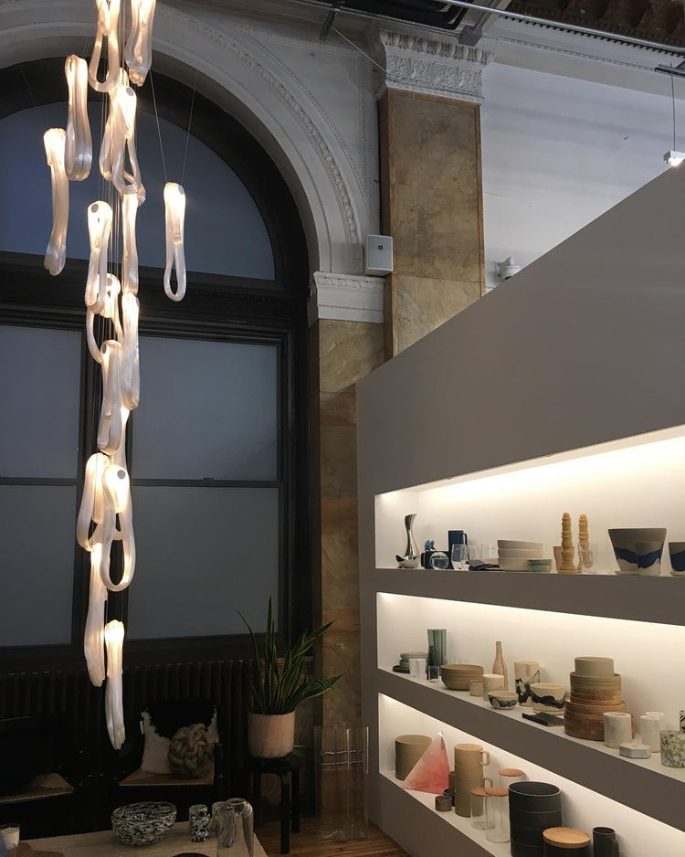 Folding Microfilaments Pendants light