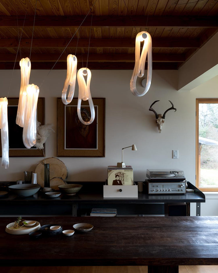 Folding Microfilaments Pendants light