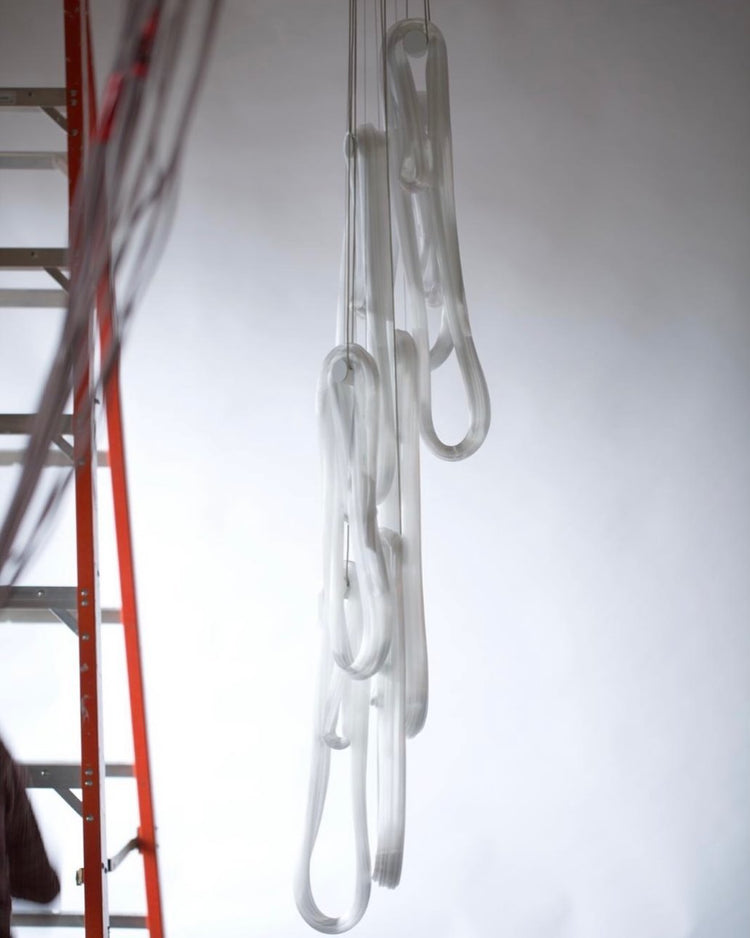 Folding Microfilaments Pendants light