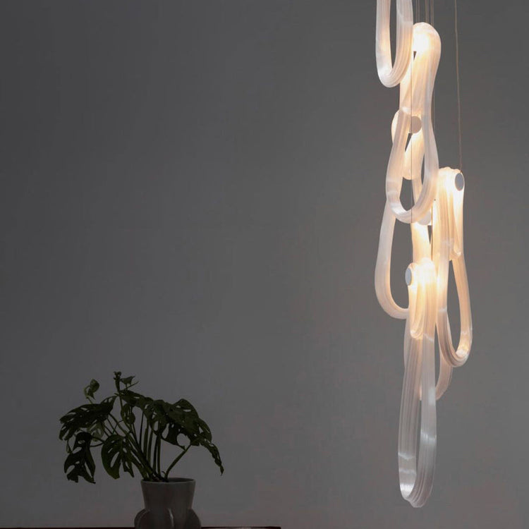 Folding Microfilaments Pendants light