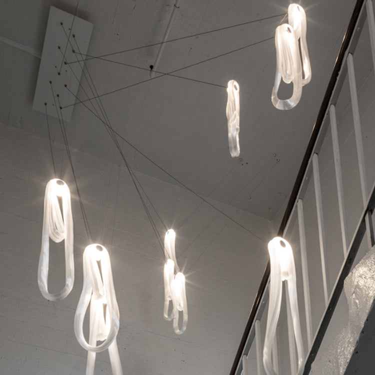 Folding Microfilaments Pendants light