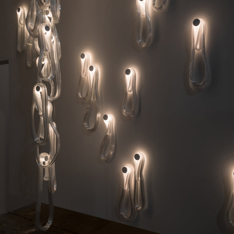 Folding Microfilaments Pendants light