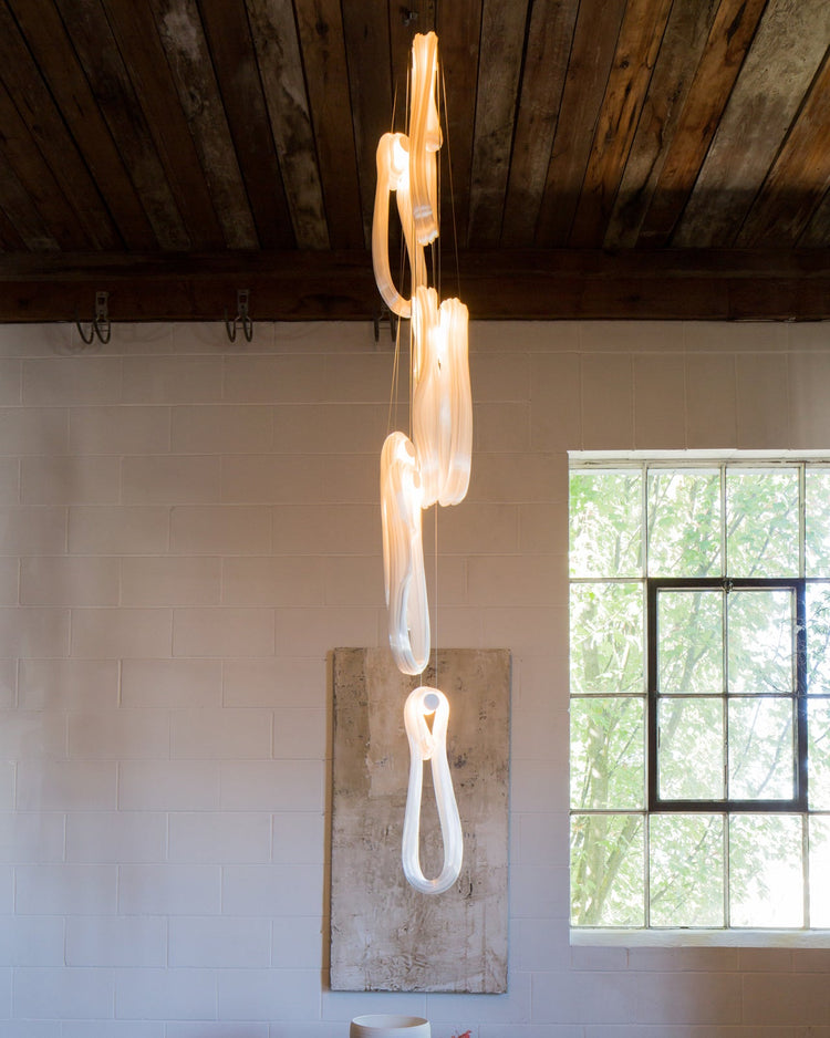 Folding Microfilaments Pendants light