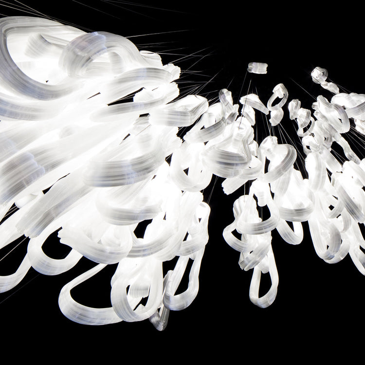 Folding Microfilaments Pendants light