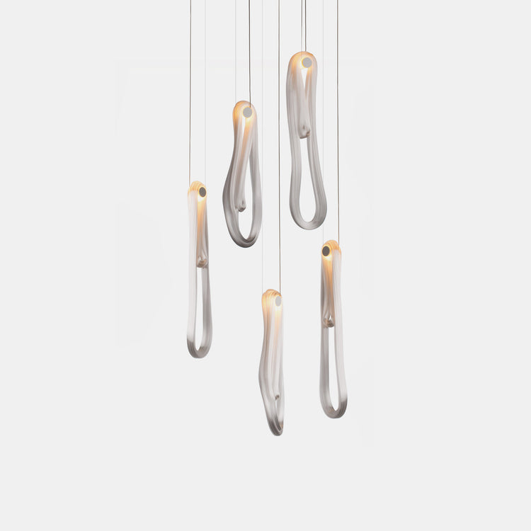 Folding Microfilaments Pendants light