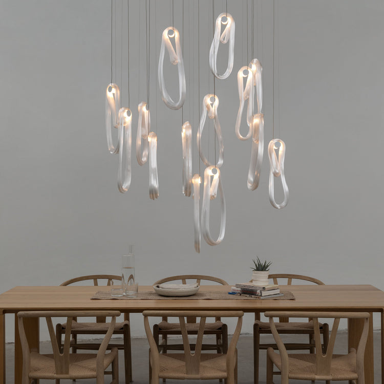 Folding Microfilaments Pendants light