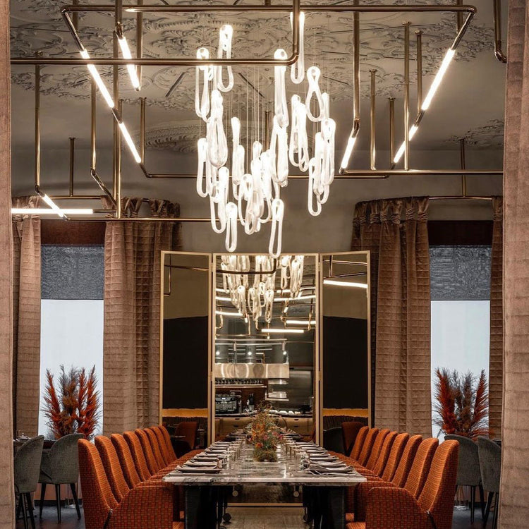 Folding Microfilaments Pendants light