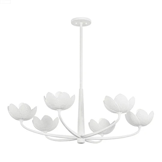 Arcata 6-Light Chandelier Gesso White