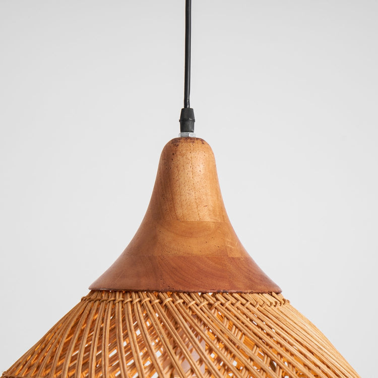 Braided Rattan Pendant Lamp