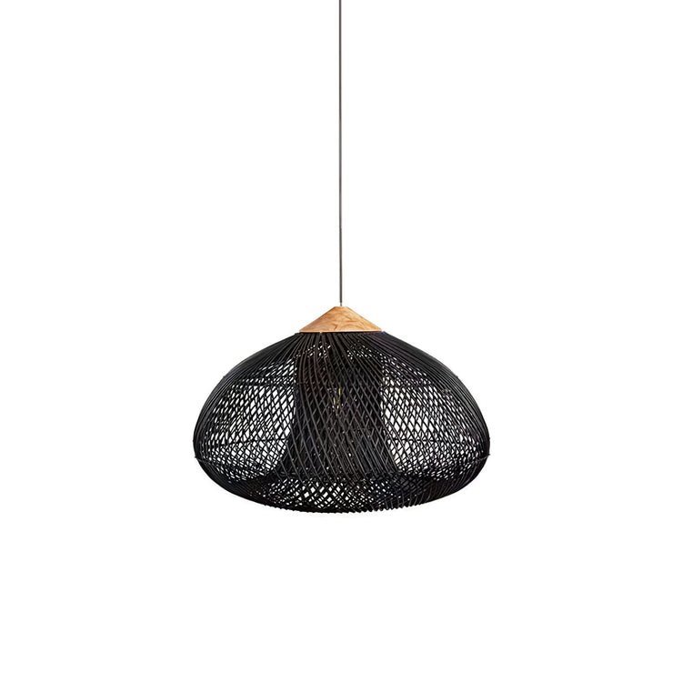 Braided Rattan Pendant Lamp