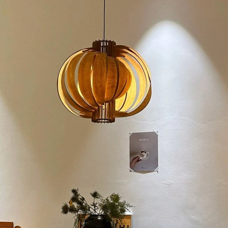 Harajuku Wooden Lantern Pendant Lamp