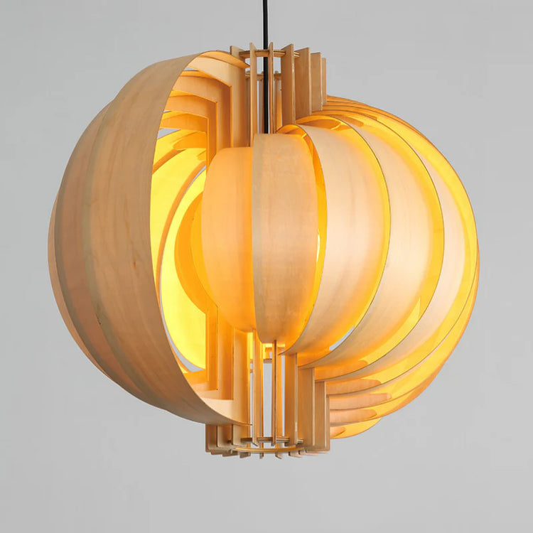 Harajuku Wooden Lantern Pendant Lamp