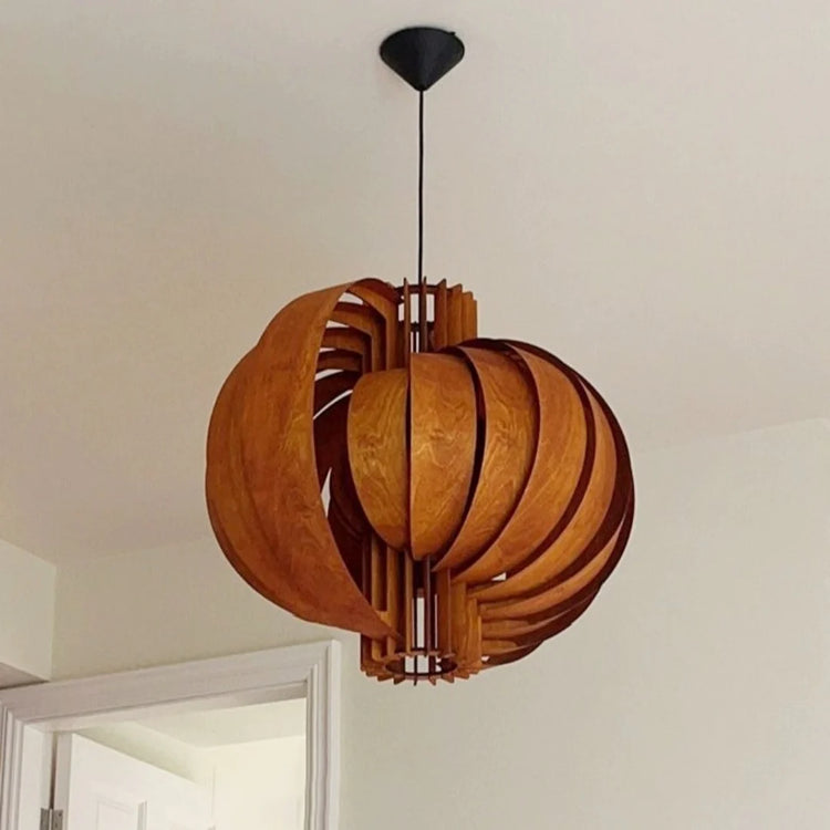 Harajuku Wooden Lantern Pendant Lamp