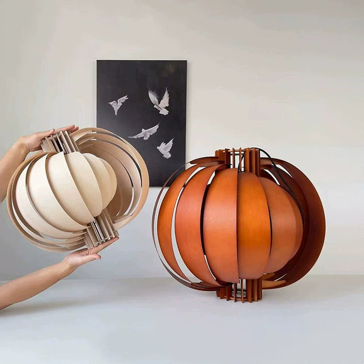 Harajuku Wooden Lantern Pendant Lamp