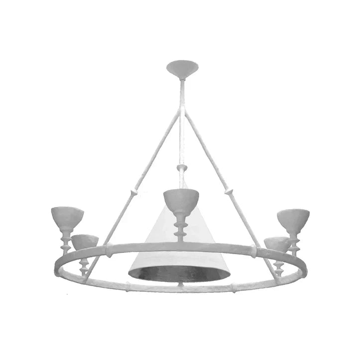 Olympia Chandelier - White Plaster
