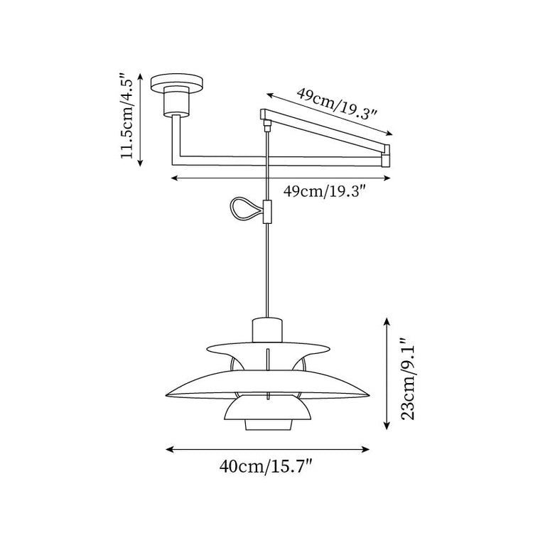 Swing Arm PH5 Dining Pendant Light
