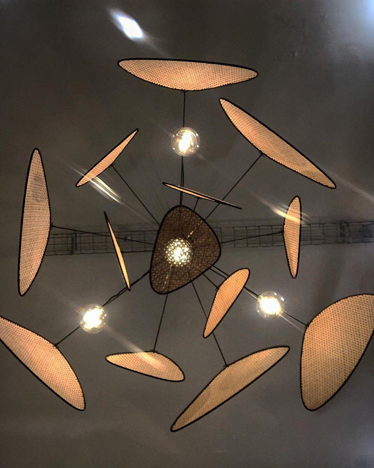 Screen Cannage Pendant Swag Light