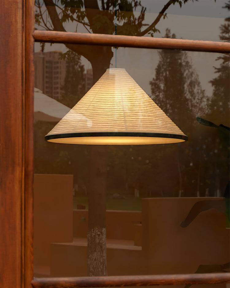 Washi Paper Pyramid Pendant Lamp