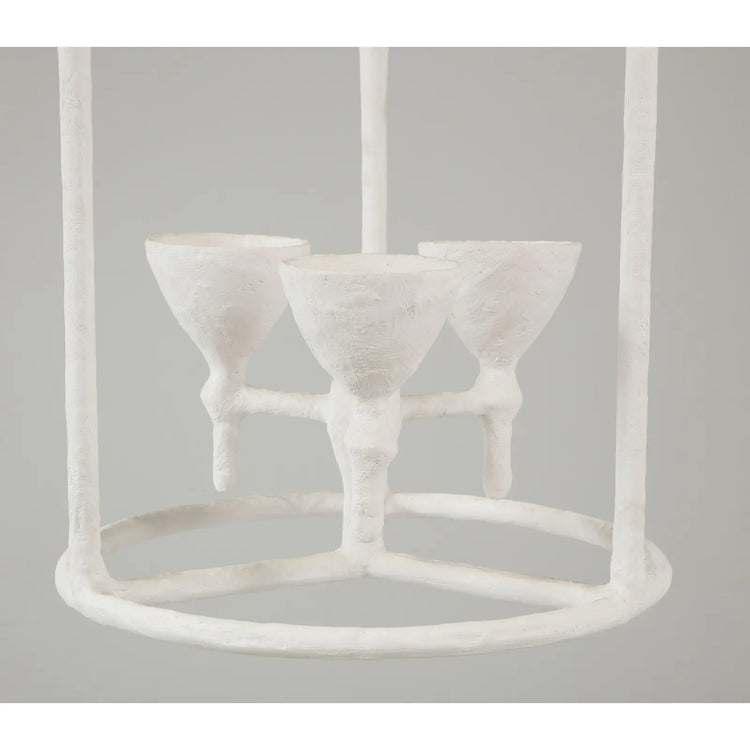 Bespoke Plaster Alard Three-Light Fixture