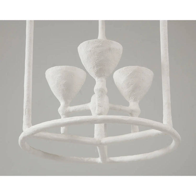 Bespoke Plaster Alard Three-Light Fixture