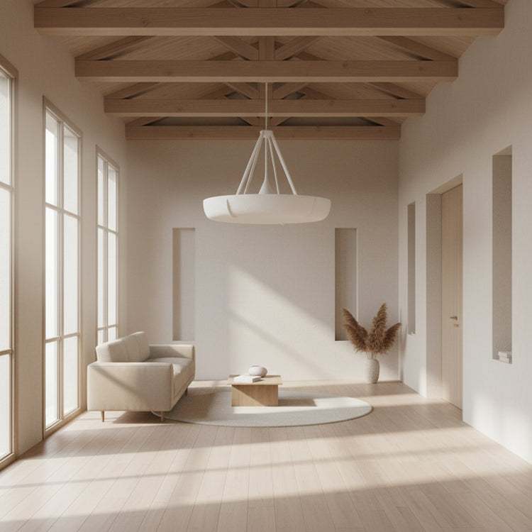 Bespoke Sculptural Plaster Light Fixture in the Jean-Michel Frank Manner