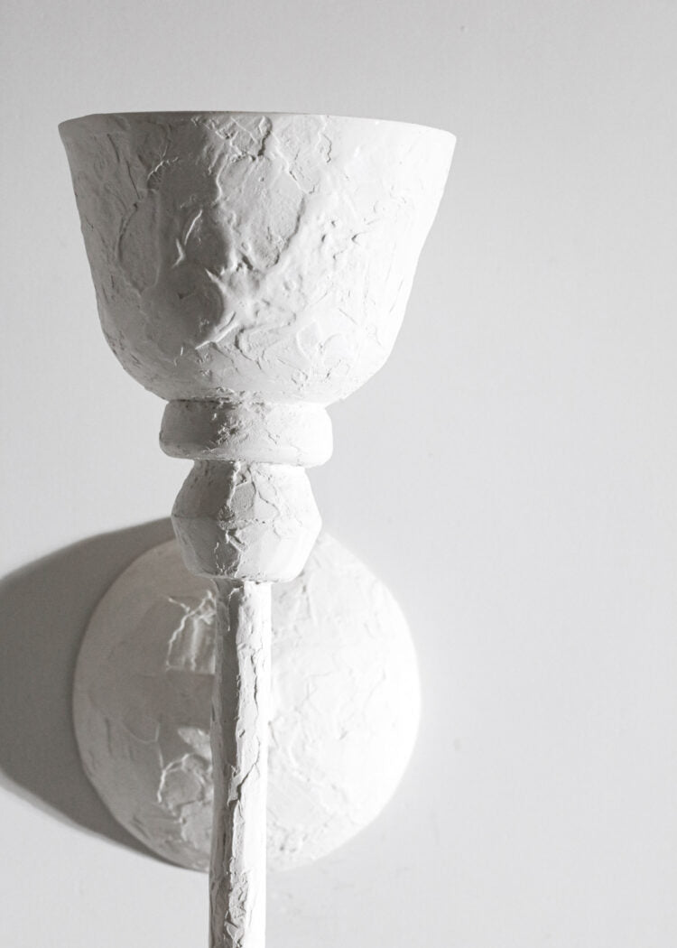 paire d’appliques en plâtre moderne dans le style de jean michel frank et diego giacometti