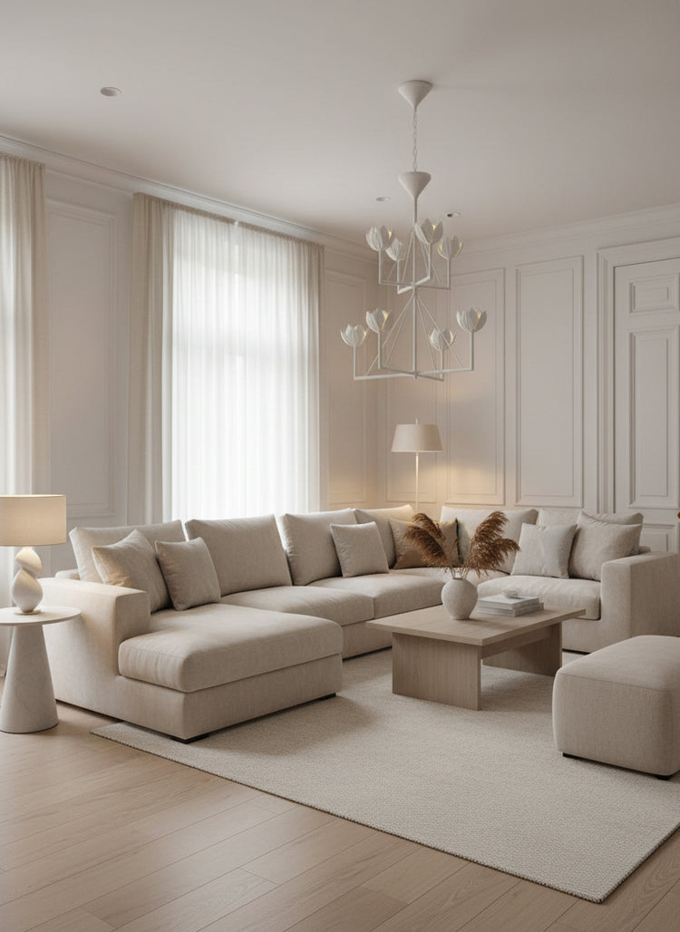 Alberto Medium Two-Tier Chandelier