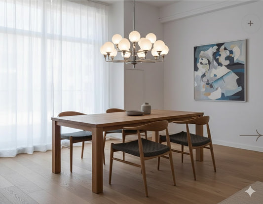 Crafting Serenity: A Modern Minimalist Dining Oasis