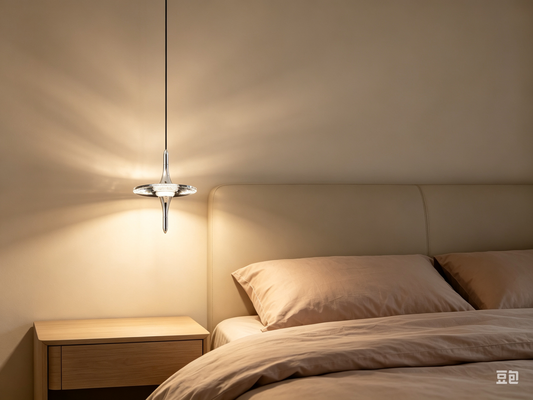 Poetry on the Wall: Transform Your Bedside Sanctuary with the LLOYD Umbrella Crystal Pendant Light