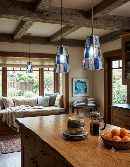 A Collage of Light and Nostalgia: Infuse Your Space with the Fun Guy Large Pendant