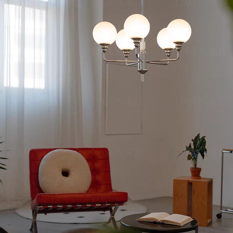 Bauhaus Original: Space Age Geometric Chandelier with Art Deco Tiered Detailing