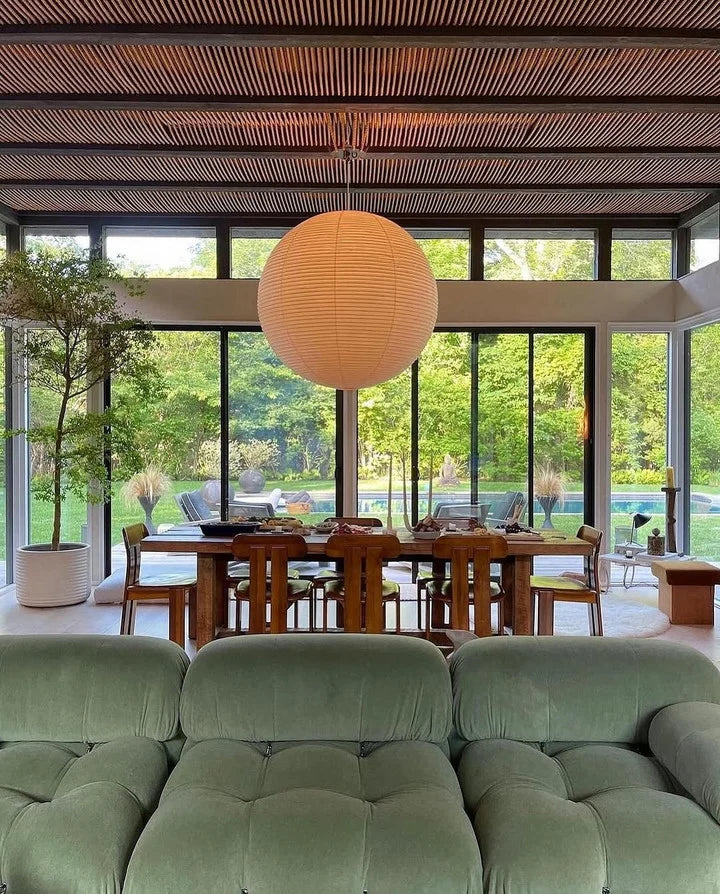 Akari 45A Washi Paper Round Series Pendant Lamp