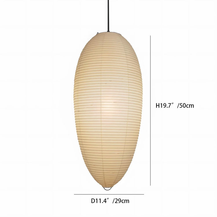 Washi Paper Chestnut Pendant Lamp