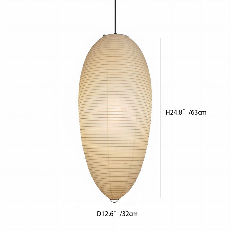 Washi Paper Chestnut Pendant Lamp
