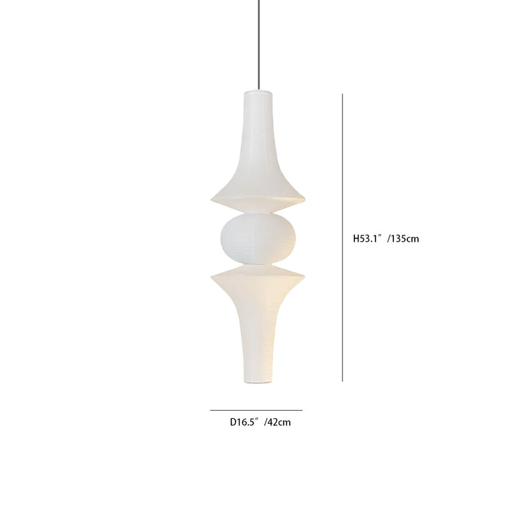 Washi Paper E Pendant Light