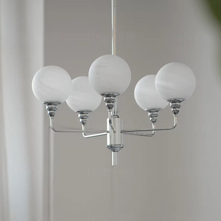 Bauhaus Original: Space Age Geometric Chandelier with Art Deco Tiered Detailing