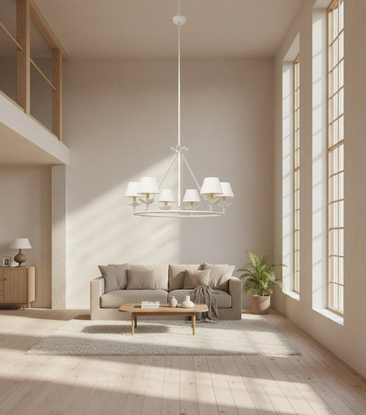 Montferrat Leaf Chandelier 6 Light